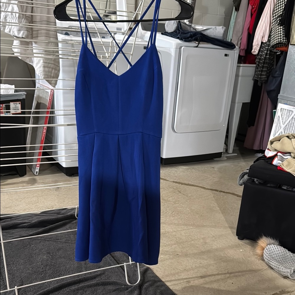 Lulus  Blue Spaghetti Strap Dress
